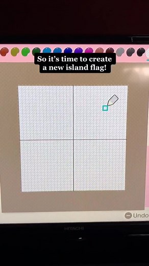 New island flag! Wish you could use more colours :( #animalcrossing #animalcrossingnewhorizons #acnhdesign #acnhcustomdesigns #acnhinspiration #acnh