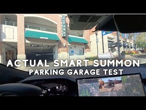 Testing Actual Smart Summon (ASS) - Parking Garage Test! Tesla Model S Plaid