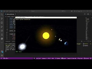 3D Solar System Simulation | Computer Graphics Project | Python & OpenGL