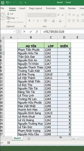 Cách tạo ô tìm kiếm trong excel