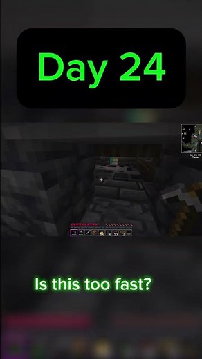 Breaking ONE Block Per Day in Better Minecraft Hardcore - Day 24 #minecraftchallenge
