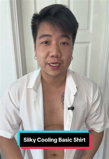 Nice Silky Cooling Basic shirt for everyone! Get it in different colours and sizes now, works as an outerwear too~ #fashion #mensfashion #shirt #top #basics