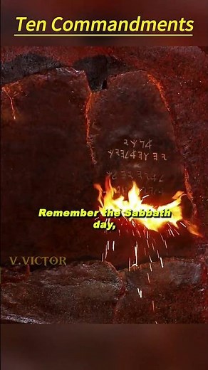 The Ten Commandments (1956) | Moses Sees God's Law Etched in Stone on Mount Sinai.