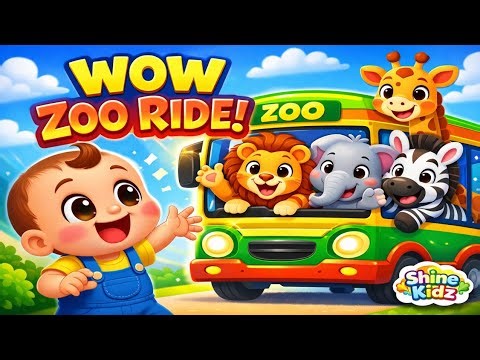 "🐾 Animal Adventure Bus Ride! 🎶 Fun Zoo Trip Nursery Rhymes for Kids!"