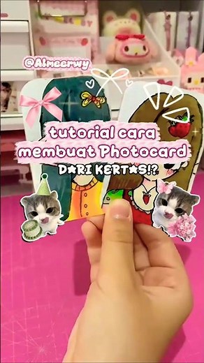 How to make a photocard from paper‼️💗 #fyp #homepage #art #photocard #tutorial
