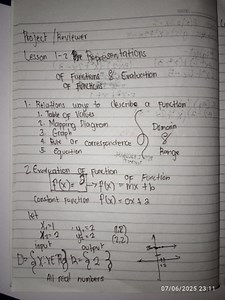 Lesson 1-2: Pre-Representations of Functions & Evaluation of Fu... | Filo