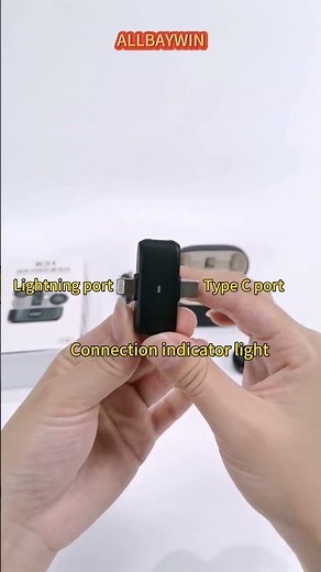 K31 wireless Lavalier microphone with receiver Type C lightning Clip on mini Lapel mic for iphone
