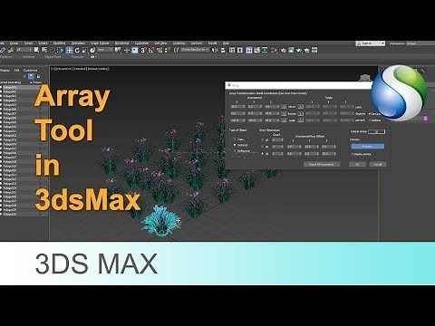 Autodesk 3Ds Max tutorial - Array in Autodesk 3Ds Max - 3ds max beginner tutorial