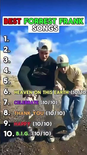 Top 10 Forrest Frank songs #forrestfrank #songs #music #christian