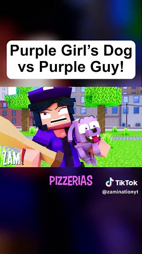 Purple Girl's Dog vs Purple Guy