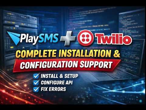 PlaySMS + Twilio Complete Installation & Configuration Guide (Step-by-Step)