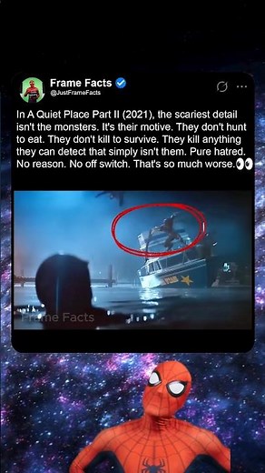 In A Quiet Place Part II (2021) , The aliens don't kill for food😨