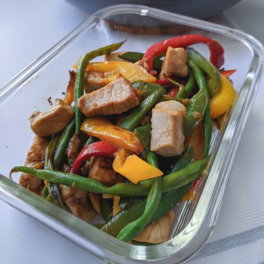 Stir-Fried Pork Meal Prep With Ginger and Soy