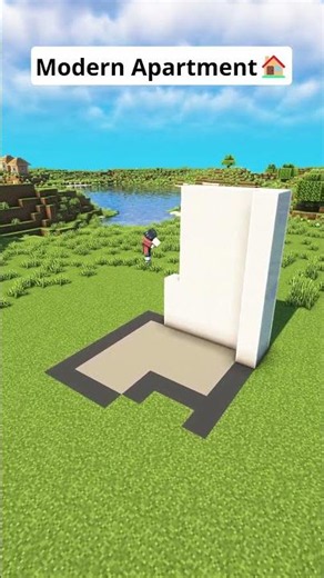 Minecraft Modern Apartment🏠 #shorts