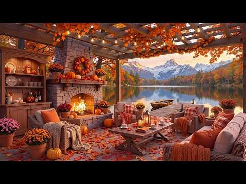 Cozy Autumn Coffee Shop🍂 Relaxing Jazz Music for Studying, Working & Relaxing | Smooth Jazz Ambience