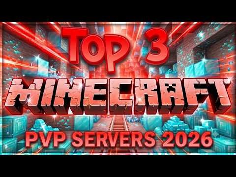 Top 3 Minecraft PvP Servers! (New BIG Minecraft Servers) 2026