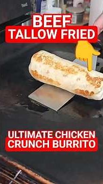 The ULTIMATE CRUNCH BURRITO! 🌯 (Pan Fried Chicken)