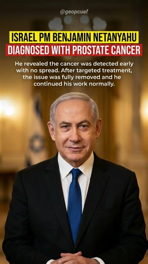Israel PM Benjamin Netanyahu Diagnosed With Prostate Cancer, Says No Spread After Treatment