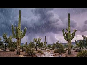 Arizona Desert Rain | Natural white noise