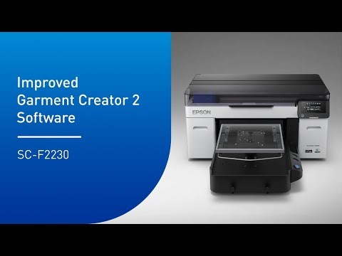 Epson SureColor SC-F2230 DTG Printer Tutorial Video - Improved Garment Creator 2 Software