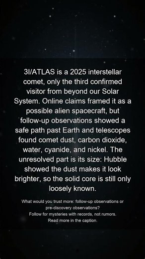 3I/ATLAS 2025: The Alien Ship Comet