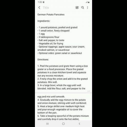 German Potato Pancake recipe by UFA