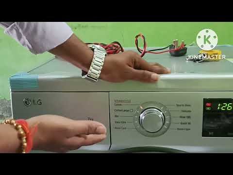LG 7 Kg 5 Star Inverter Front Load Washing Machine FHM1207SDL Touch Control Fully-Automatic demo