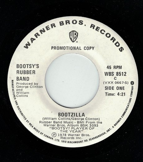 Bootsy's Rubber Band - Bootzilla / Vanish In Our Sleep