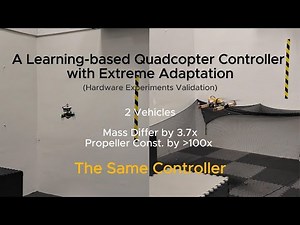 A Learning-based Quadcopter Controller with Extreme Adaptation