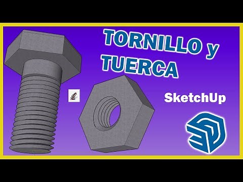 Tornillo y tuerca con Sketchup!!