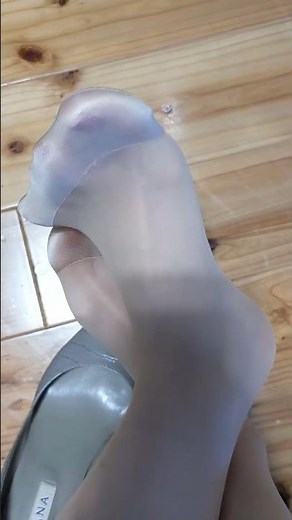 蒸れパンスト❤️仕事終わりの足臭パンストでーす！ #foot #pantyhose #stockings #パンストフェチ
