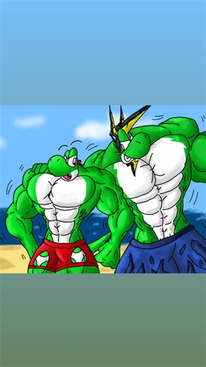 I'm at the beach with my buff bro! #buffyoshi #cute #cute #happy #viral #fyp #foryou #foryoupage #trending #followme #love #comedy #loveyou