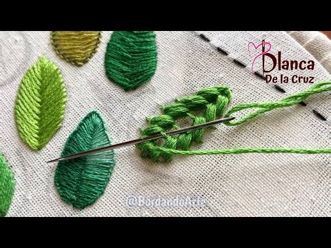 ¡Borda hojitas!🧵 ¡Fácil, Rápido y Hermoso!