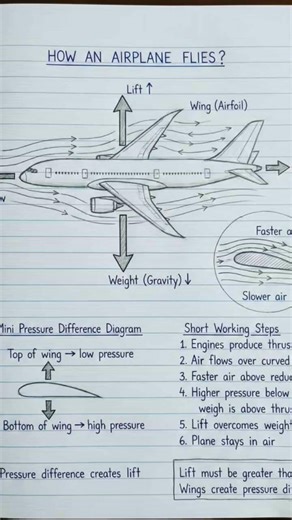 ✈️ How an Airplane Flies – Simple Science Explained