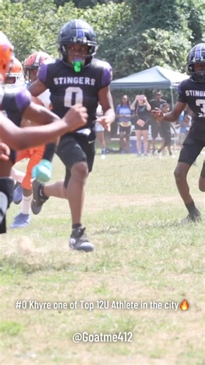 Agree Khyre one of top 12U athletes in Pittsburgh?🔥 Bulldawgs W 20-6 vs Garfield 🏈 #Goatme | GoatMe412