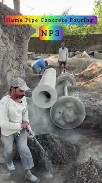 RCC Hume pipes manufacturing processes || Reinforcement NP3 concrete pouring