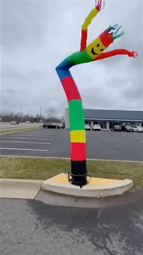 The Inflatable Man Wasn’t Empty 😳