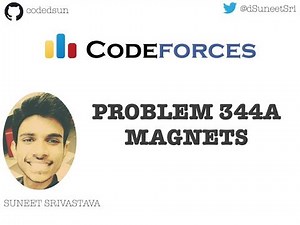 Problem 344A | Magnets | 04 Jan 2019