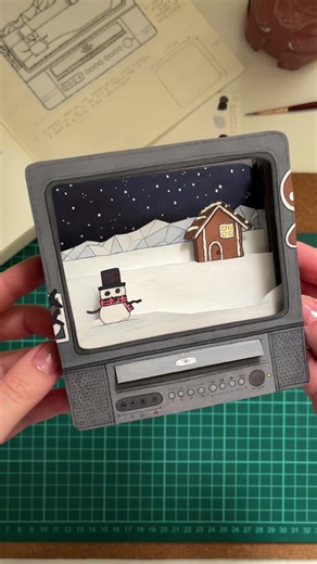 Explore a Whimsical Christmas Tunnel Book