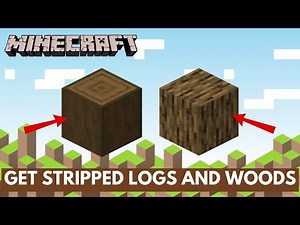How to Get Stripped Logs and Woods in Minecraft 2024 | Minecraft Tutorial