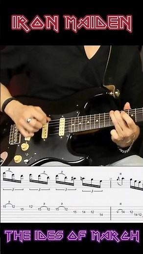 Iron Maiden - The Ides of March - Solo #guitarmusic #shorts #metal #guitarsolo #guitarplaying