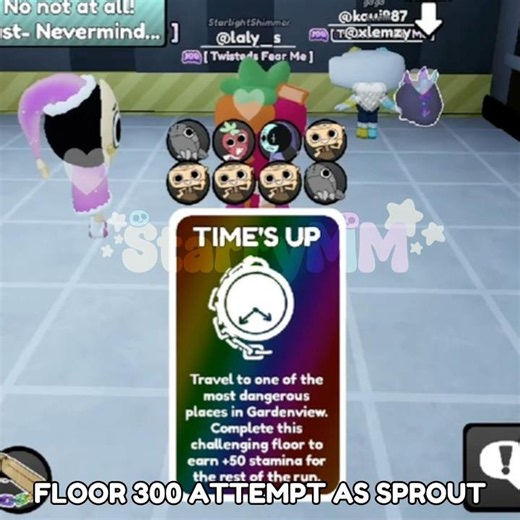 FLOOR 300 RUN ATTEMPT AS SPROUT IN DANDY'S WORLD #roblox #update #dandysworld