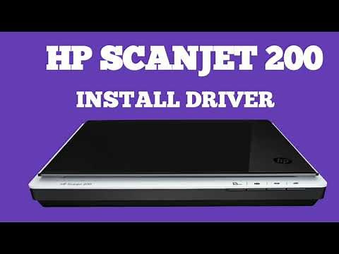 Hp scanjet 200 How to install driver ll Without CD install drivers ll 2021 HINDI