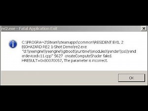 Resident Evil 2 Reamke WINDOWS7 fix create compute shader failed fix