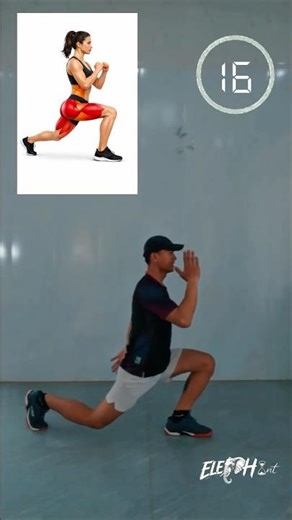 Don’t Scroll! 20s Jump Lunge Fat Burn 🔥 #homeworkout #fitnessshorts #ELEPHantfitness