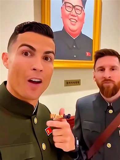 WE BROKE SOMETHING IN NORTH KOREA 💀 #messi #cr7 #shorts