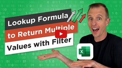 Return Multiple Values with the FILTER Function - Excel Campus