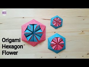 Origami Hexagon Flower Tutorial