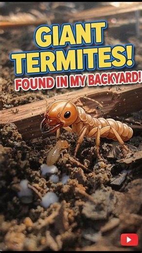 I Found A HUGE Termite SWARM in My Backyard! #nature #fypシ