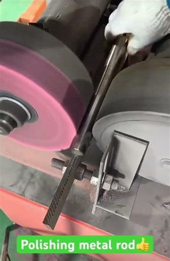 Rusty metal rod polishing made easy👍